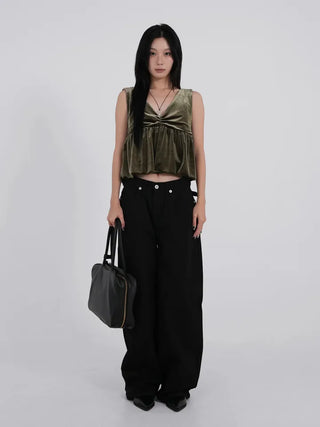 Jet Back Biz Hook Wide Long Pants