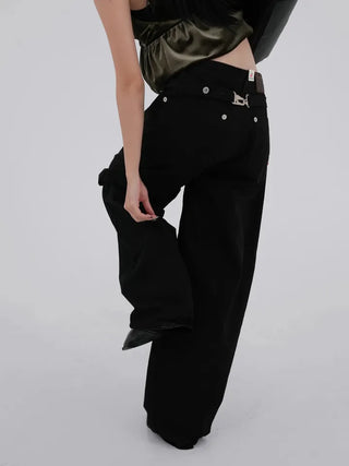 Jet Back Biz Hook Wide Long Pants