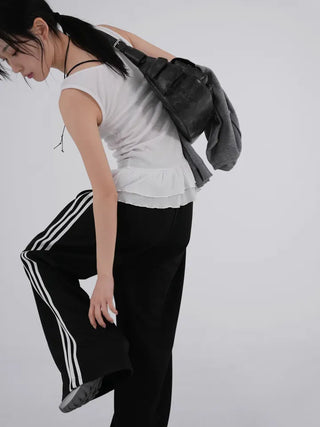 Miff Arc Jersey Track Banding Pants