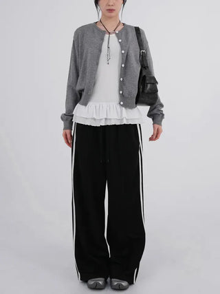 Miff Arc Jersey Track Banding Pants