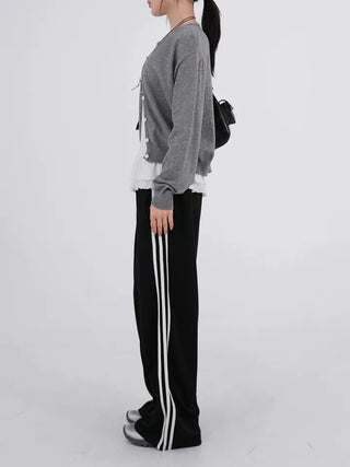 Miff Arc Jersey Track Banding Pants