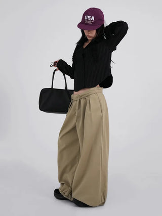 Miro Three Pintuck Pumpkin Long Pants