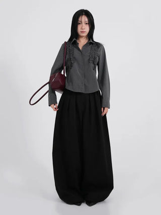 Miro Three Pintuck Pumpkin Long Pants