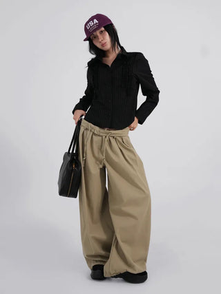 Miro Three Pintuck Pumpkin Long Pants