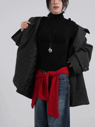 Kubi See-through Turtleneck Long Sleeve Tee