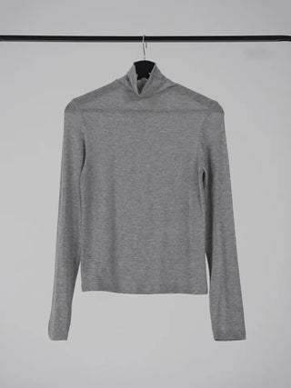 Kubi See-through Turtleneck Long Sleeve Tee