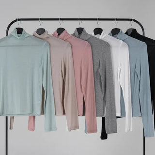 Kubi See-through Turtleneck Long Sleeve Tee