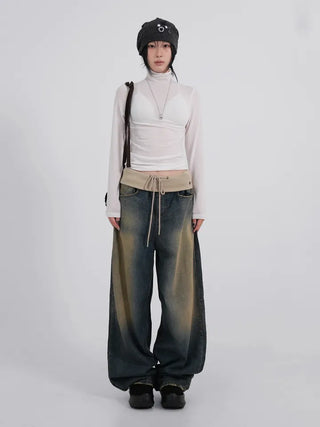 Kubi See-through Turtleneck Long Sleeve Tee