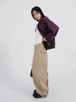 Dimo Ribbon Frill Zip-up Hoodie