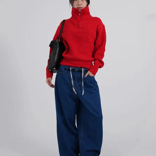 Doel String Mega Wide Denim Pants