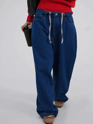 Doel String Mega Wide Denim Pants