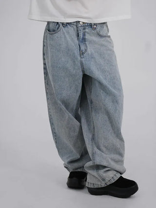 Doel String Mega Wide Denim Pants