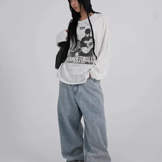 Doel String Mega Wide Denim Pants
