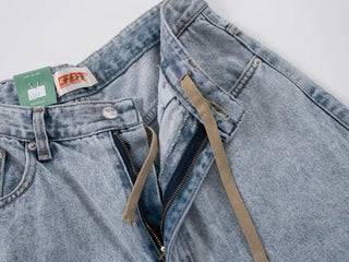 Doel String Mega Wide Denim Pants