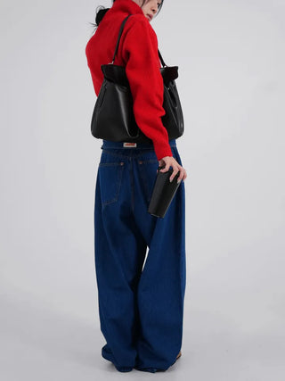 Doel String Mega Wide Denim Pants