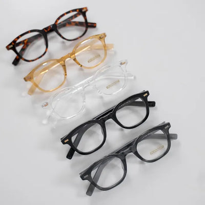 Released Round Square Horn-rimmed Glasses