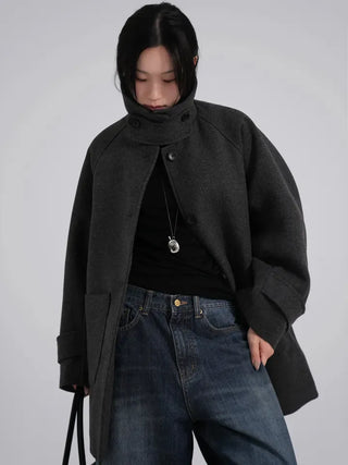 UL Basic High-Neck Better Half Wool Jacket