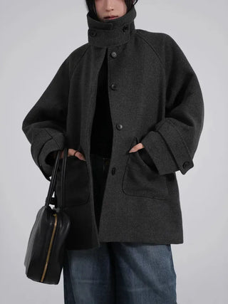 UL Basic High-Neck Better Half Wool Jacket