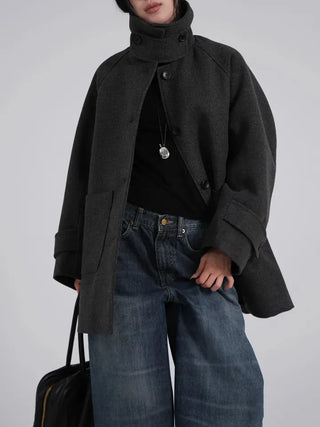 UL Basic High-Neck Better Half Wool Jacket