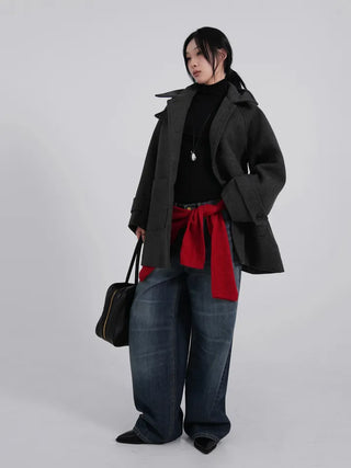 UL Basic High-Neck Better Half Wool Jacket