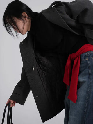 UL Basic High-Neck Better Half Wool Jacket