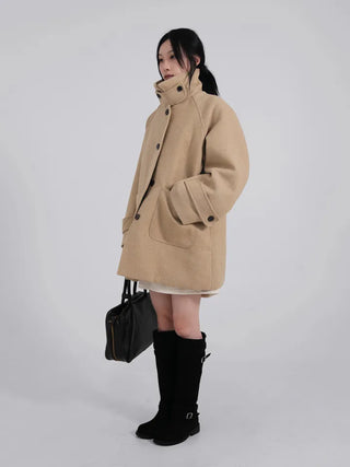 UL Basic High-Neck Better Half Wool Jacket