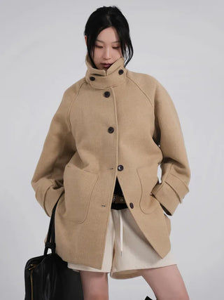 UL Basic High-Neck Better Half Wool Jacket