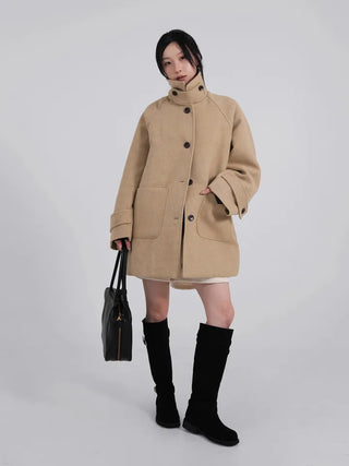 UL Basic High-Neck Better Half Wool Jacket