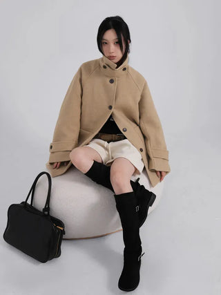 UL Basic High-Neck Better Half Wool Jacket
