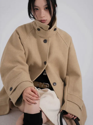 UL Basic High-Neck Better Half Wool Jacket