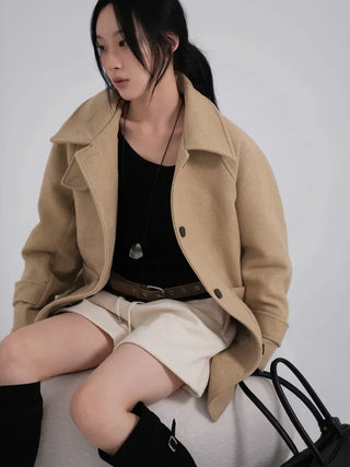 UL Basic High-Neck Better Half Wool Jacket