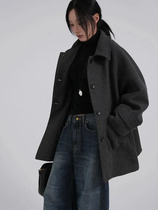 UL Basic High-Neck Better Half Wool Jacket