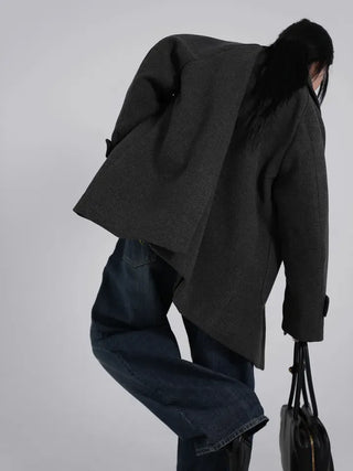 UL Basic High-Neck Better Half Wool Jacket
