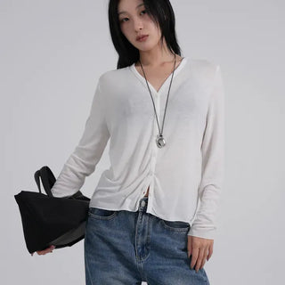 Nori Flowy Basic Cardigan