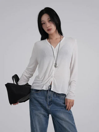 Nori Flowy Basic Cardigan