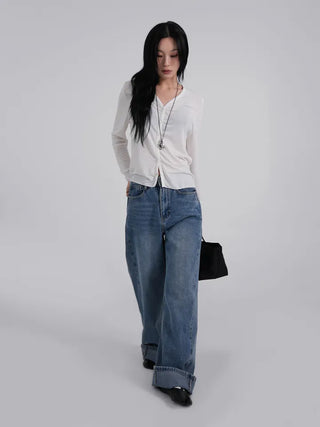 Nori Flowy Basic Cardigan