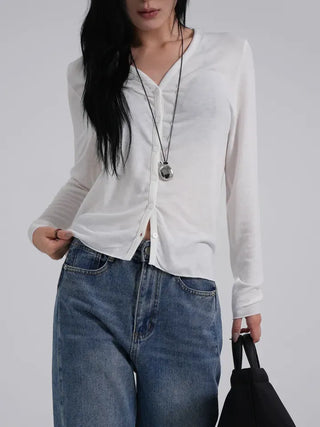 Nori Flowy Basic Cardigan