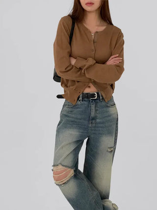 Nello Round Neck Cardigan