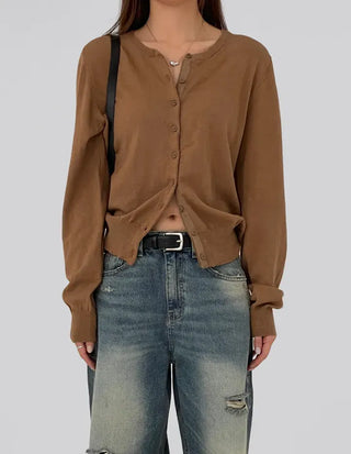 Nello Round Neck Cardigan