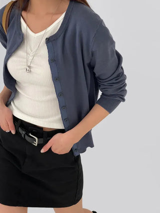 Nello Round Neck Cardigan