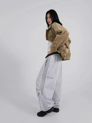 Zeon Back Letter Piping Track Pants