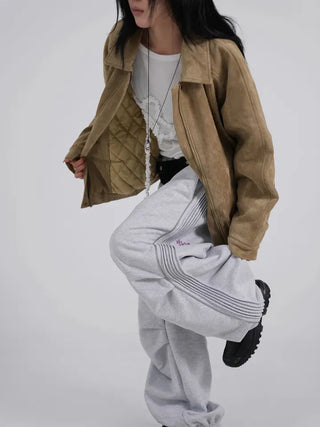Zeon Back Letter Piping Track Pants