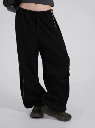 Zeon Back Letter Piping Track Pants