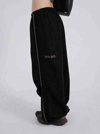Zeon Back Letter Piping Track Pants