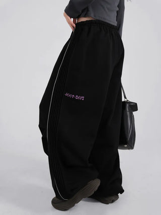 Zeon Back Letter Piping Track Pants
