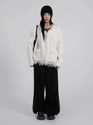 Zeon Back Letter Piping Track Pants