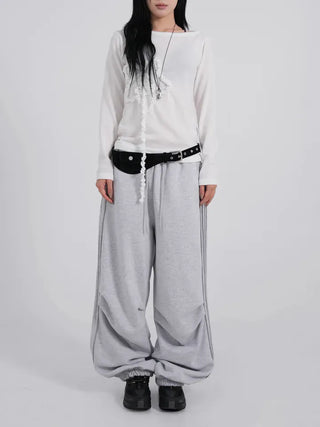 Zeon Back Letter Piping Track Pants
