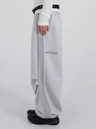 Zeon Back Letter Piping Track Pants