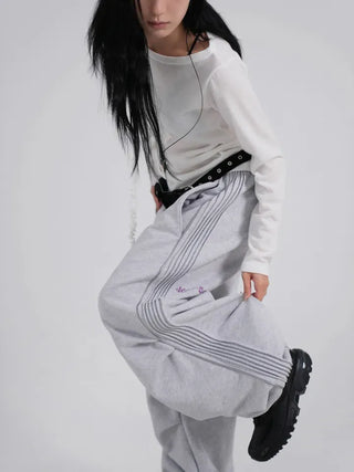 Zeon Back Letter Piping Track Pants
