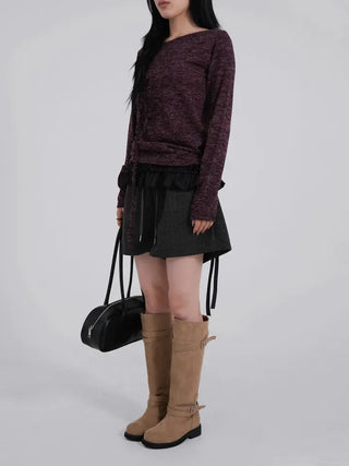 Dooni Wide Knit Shorts
